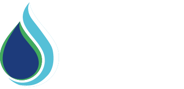 water droplet logo symbolizing sustainability and conservation two features